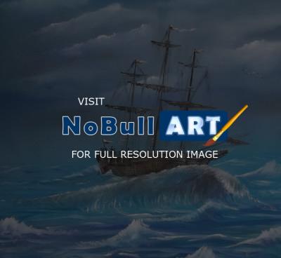 Water Art - Sailing Ship - Oil